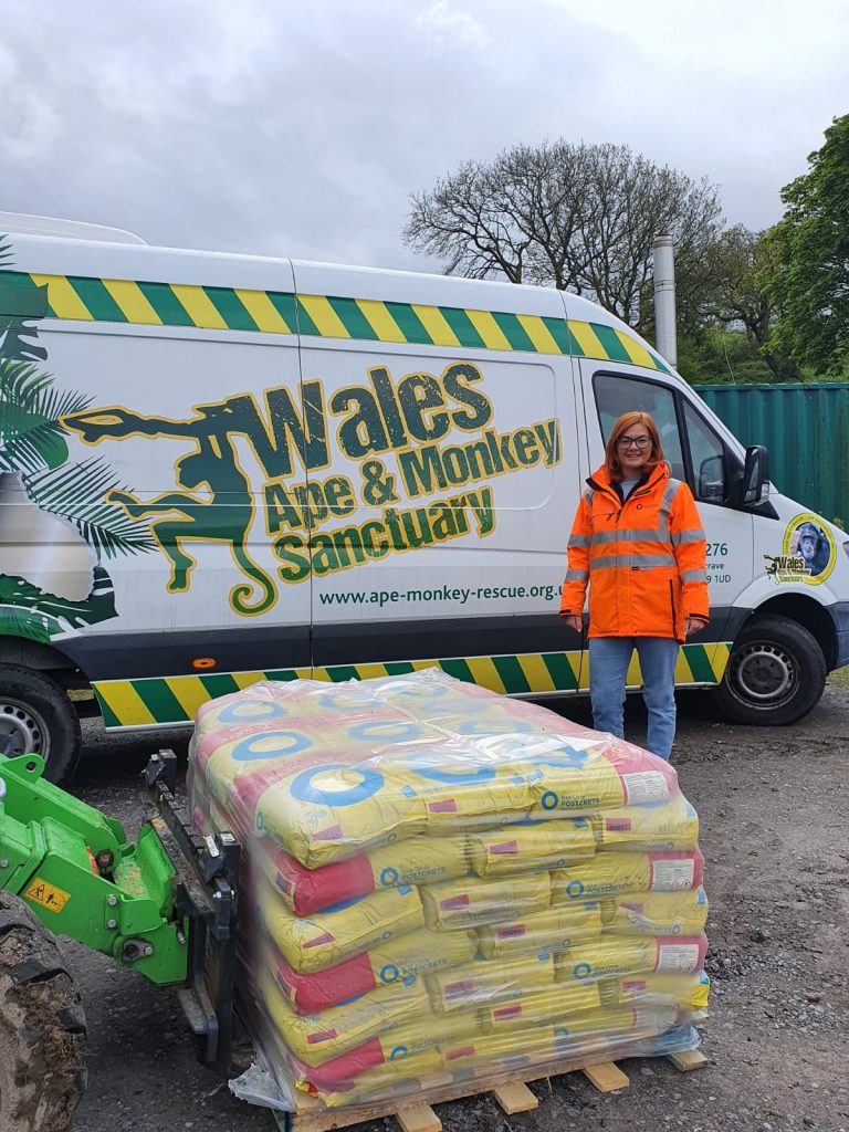 Donation cements relationship with Wales Ape & Monkey Sanctuary