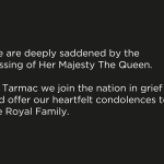 Tarmac pays respects to Her Majesty The Queen