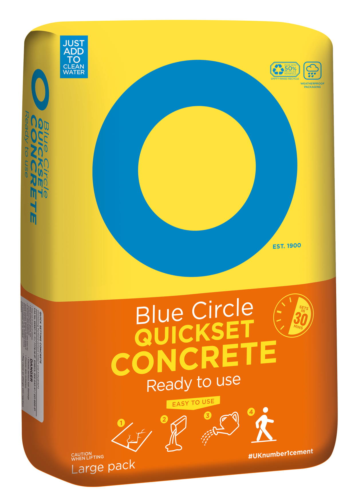 QUICKSET CONCRETE Tarmac Blue Circle