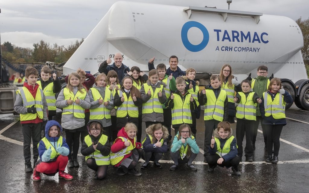 Lorry drives home safety messages for Dunbar school children