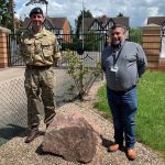 Mountsorrel Quarry donates memorial stone to Loughborough Army Reserve Centre