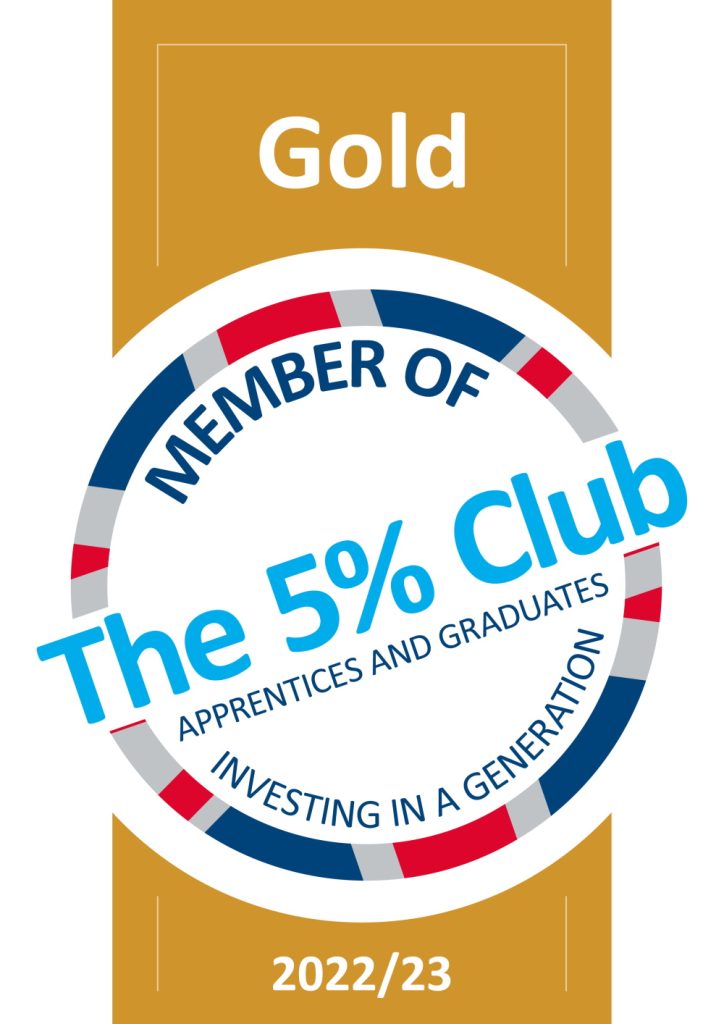 Tarmac is awarded Gold membership by The 5% Club