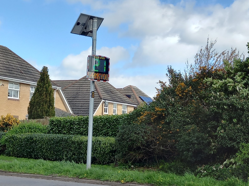 New signs drive down speed locally