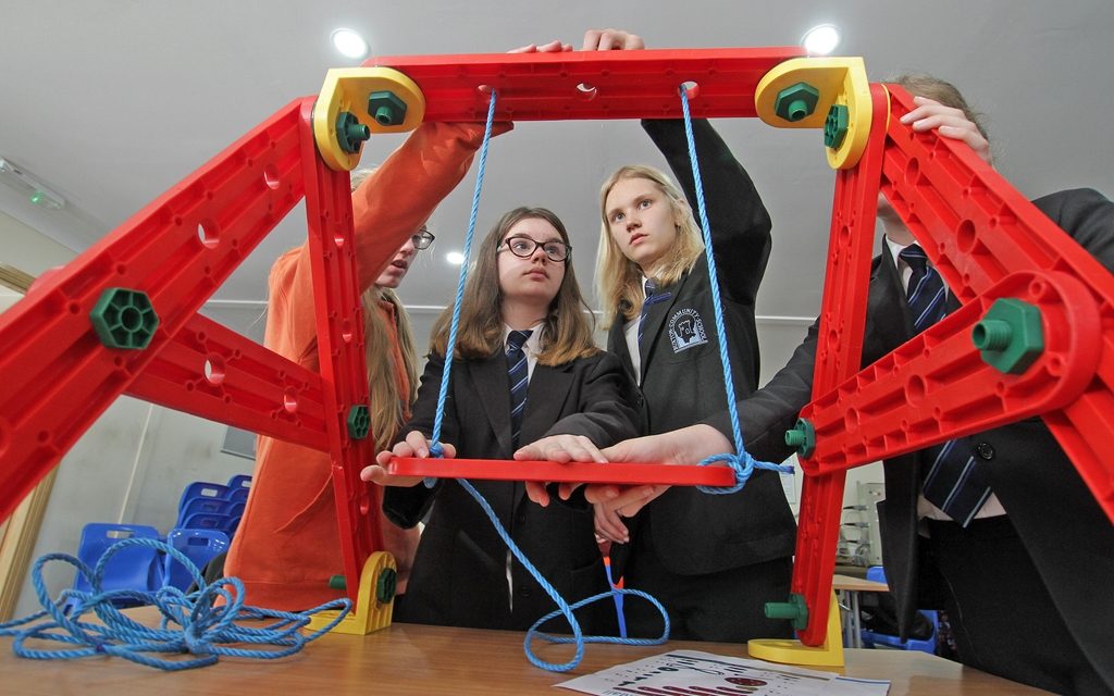Buxton School LEGO experts join forces with cement team to highlight engineering opportunities