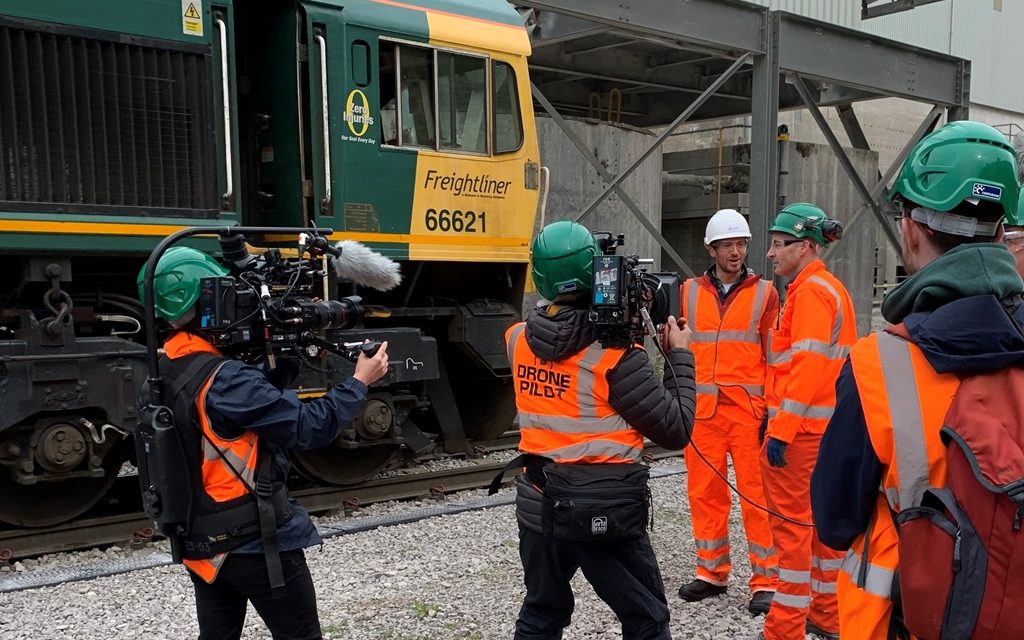 Lights, camera, action. Tarmac rail operation gets starring role!