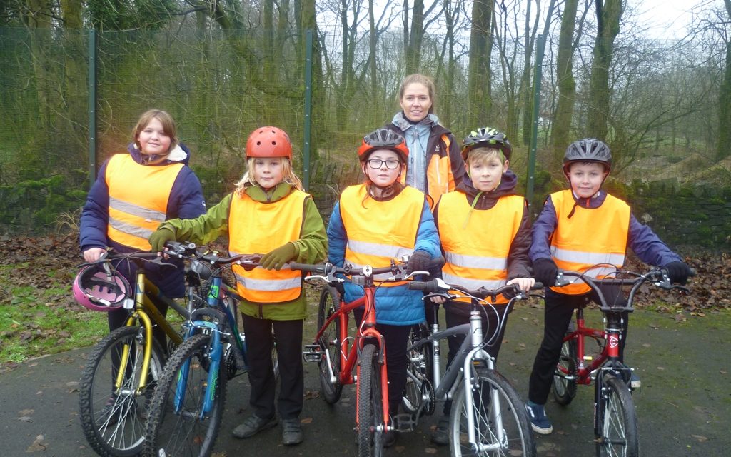 buxton children ‘get on their bikes’ for the new year