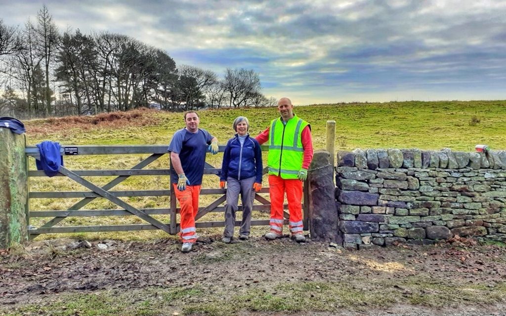 Volunteer group’s gate relocation will boost biodiversity on Stanage Edge
