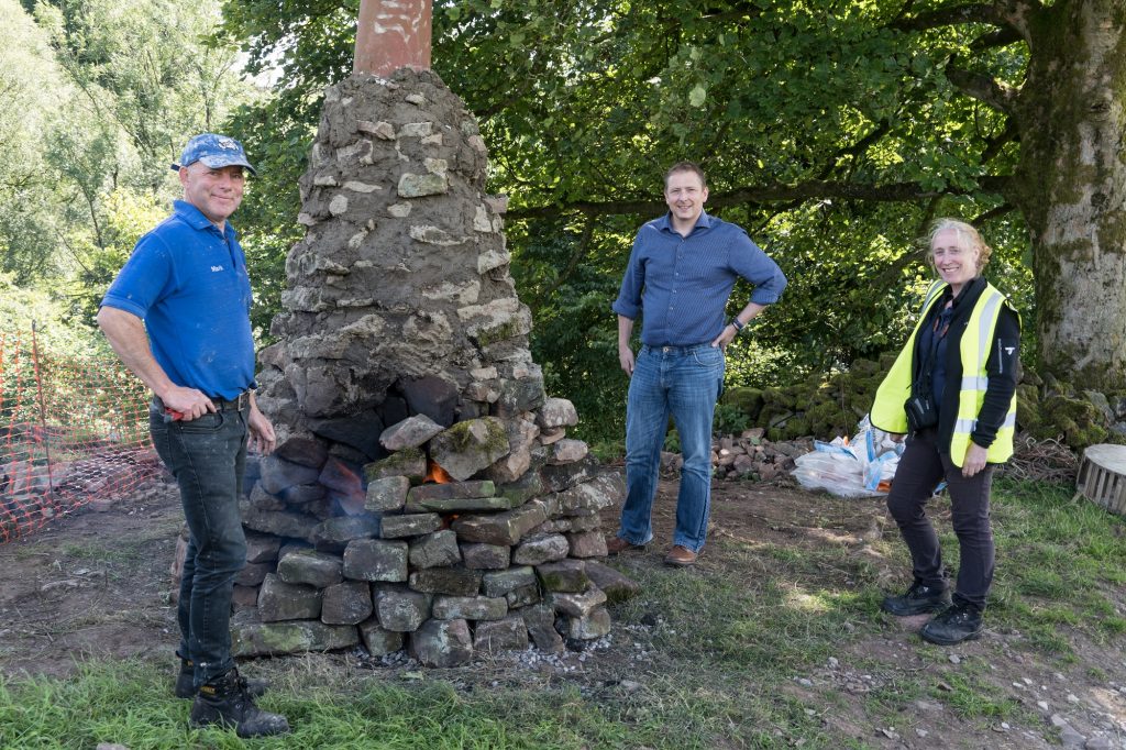 IMPORTANT HISTORIC LIME KILN GETS MUCH NEEDED FACELIFT