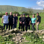 Tarmac’s finance team take away the sums for the day, to multiply their volunteering efforts in the Peak District