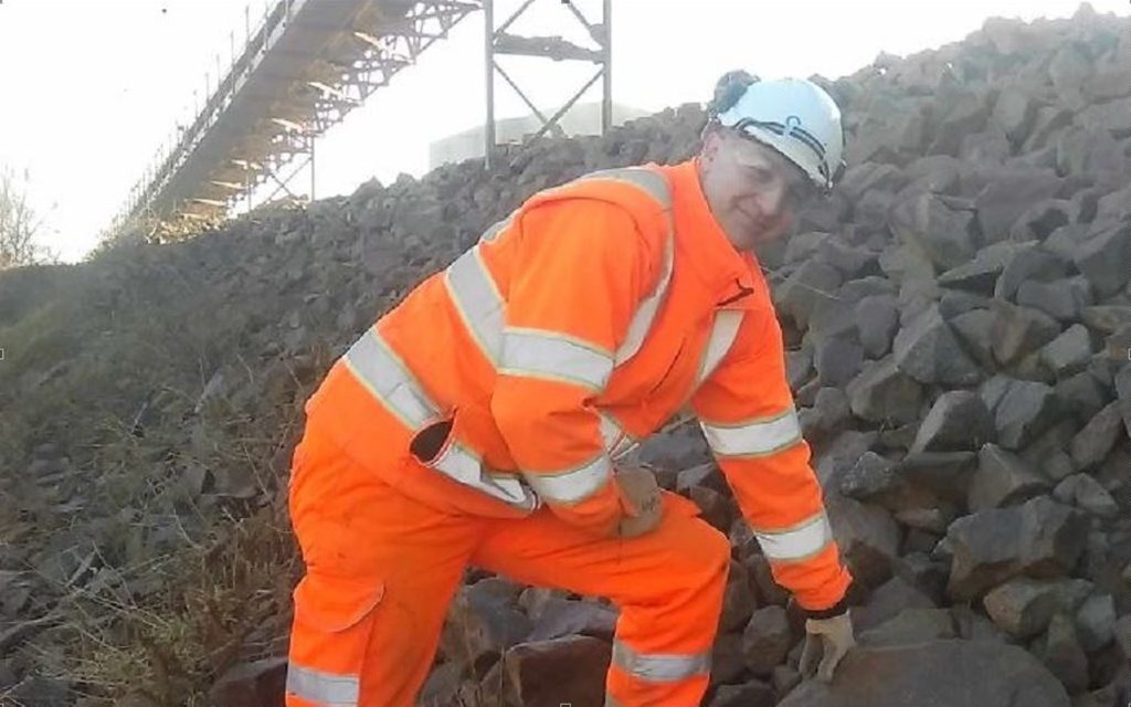 Mountsorrel granite top of the rocks for Sir David Attenborough