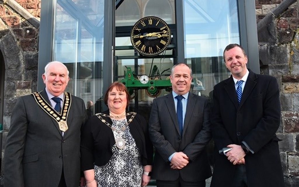 Tarmac returns historic Victorian ‘timekeeping clock’ to Carmarthenshire village