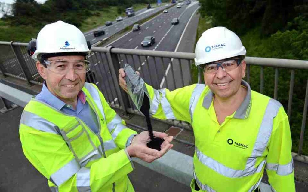 Tarmac tackles tyre graveyards as road surface using rubber is trialled by Highways England