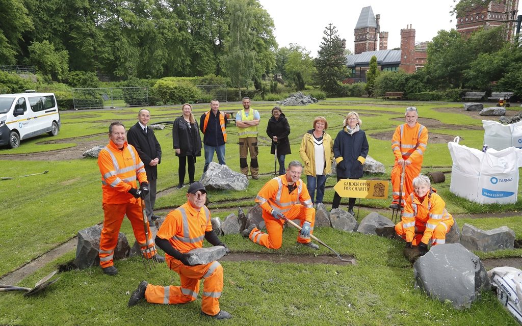 Tarmac provides materials & volunteers to Gateshead’s new Swedish inspired garden