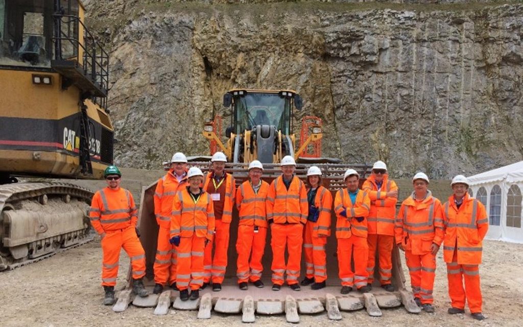Tarmac welcomes representatives from the UK National Parks Conference to Swinden Quarry