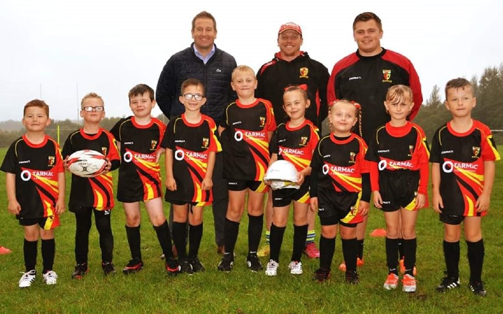 Tarmac donate new kit to Trefil RFC