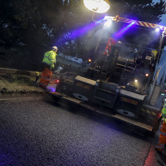 A50 truck road improvements Tarmac