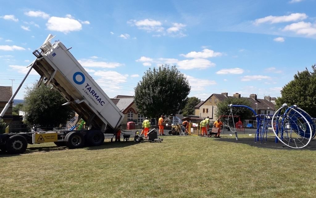 Tarmac repair local playground