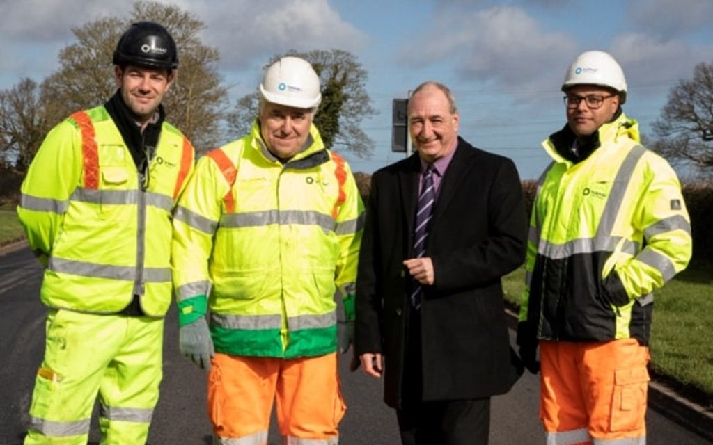 Wolverhampton’s first recycled rubber road has been laid