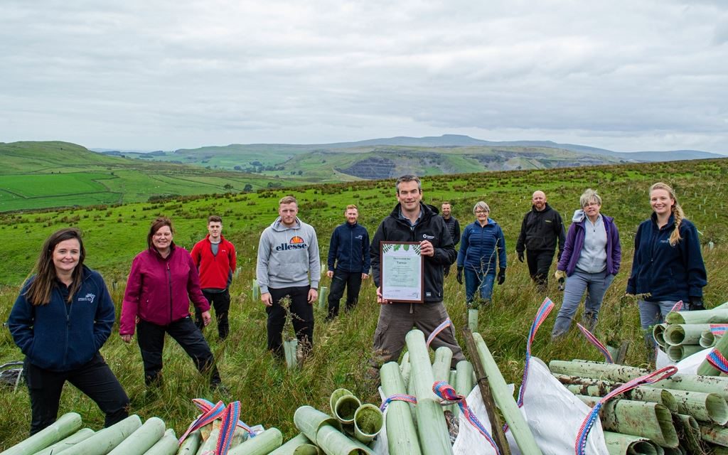 Woodland clean-up kick-starts Tarmac partnership with the Yorkshire Dales Millennium Trust