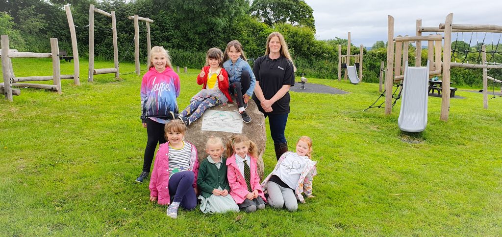 Children enjoy new playground thanks to the Tarmac Landfill Communities Fund