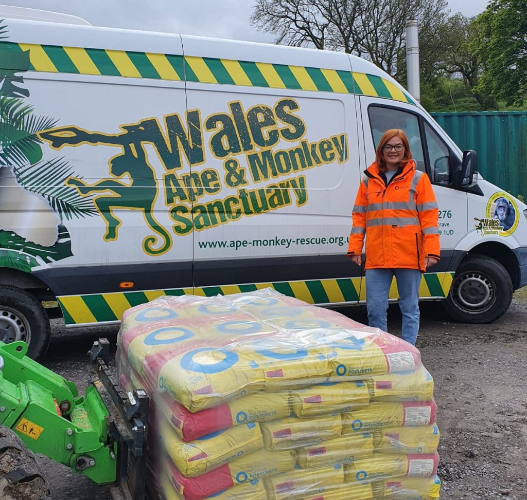 Donation cements relationship with Wales Ape & Monkey Sanctuary