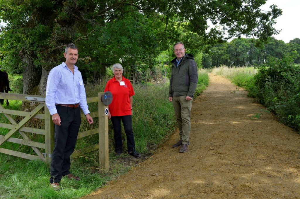 The British Horse Society officially re-open Hampshire bridleway after receiving funding from the Tarmac Landfill Communities Fund