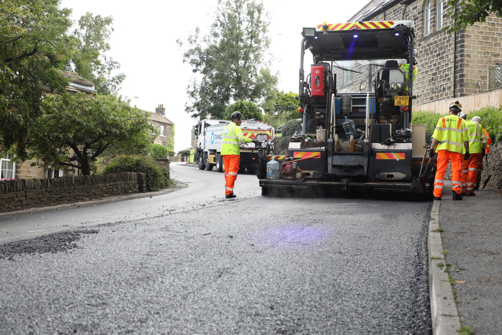 Our recycled rubber asphalt used for the first time in West Yorkshire