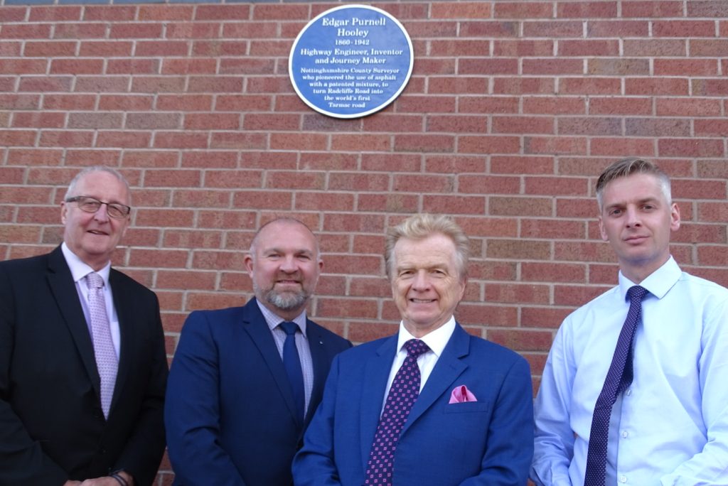 Unsung Nottinghamshire hero of world’s first Tarmac road honoured