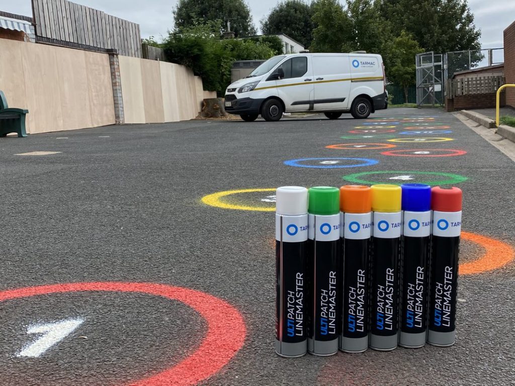 School children return to bright new playgrounds thanks to Tarmac