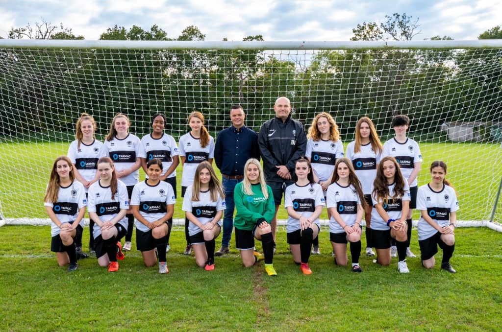 Tarmac donation improves car park for Hertfordshire football club