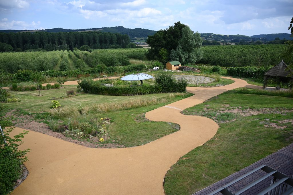 Tarmac donation helps create gardens of tranquillity for Herefordshire hospice patients