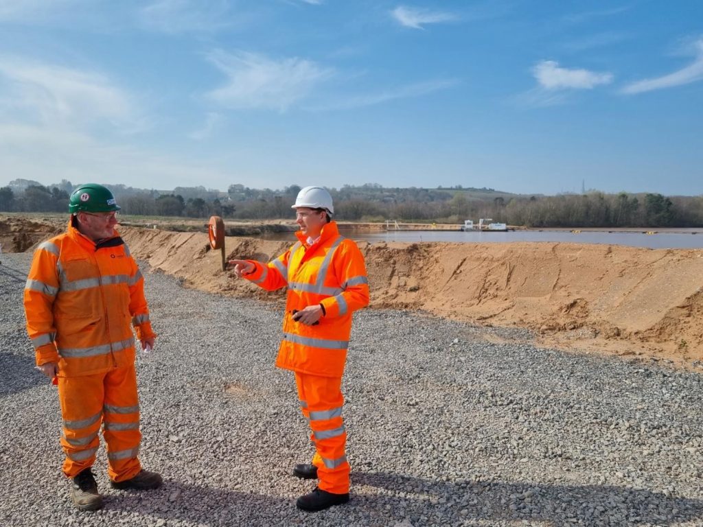 MP Edward Timpson CBE visits Tarmac’s Crown Farm Quarry
