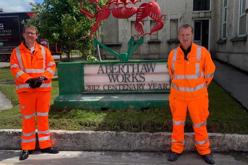 Member of the Senedd Joel James visits Aberthaw Cement Plant