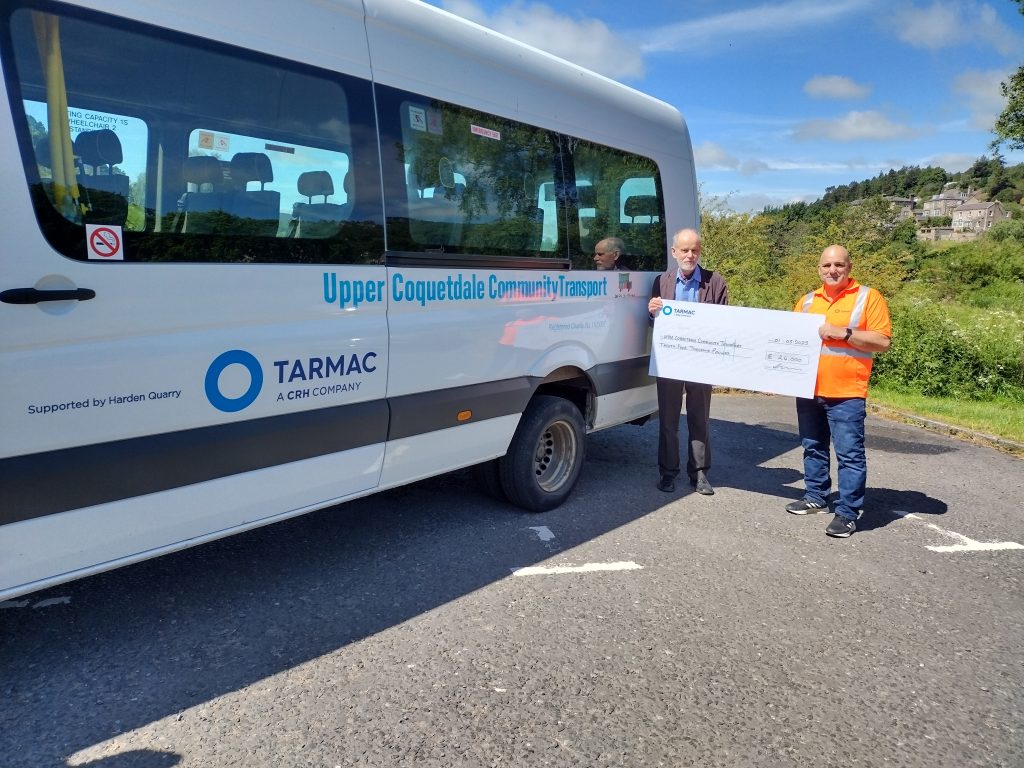 Tarmac donation secures future of community bus service