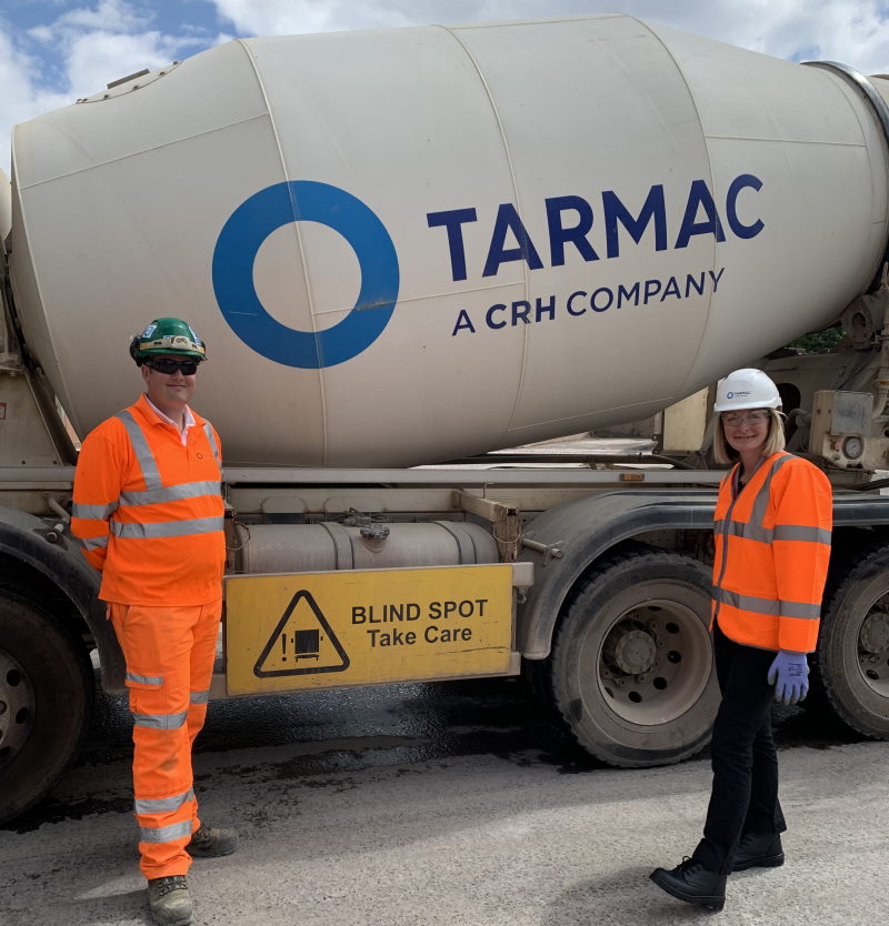 Jessica Morden MP builds construction knowledge with visit to Tarmac concrete plant