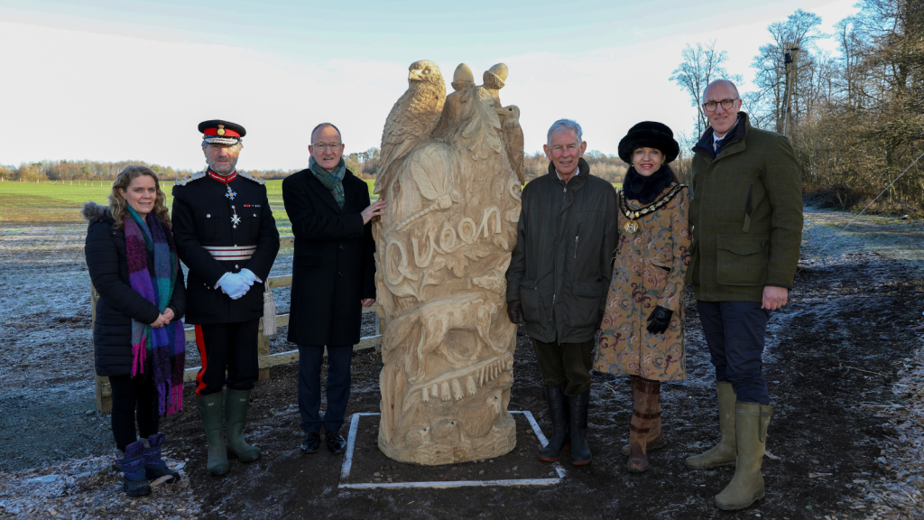 Local leaders support major tree planting effort at Panshanger Park in memory of Her Majesty