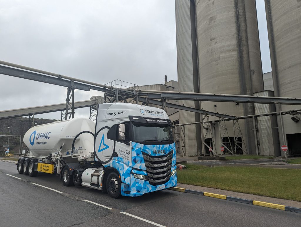 Tarmac first in UK to trial carbon-reducing biomethane fuel in HGVs for construction materials