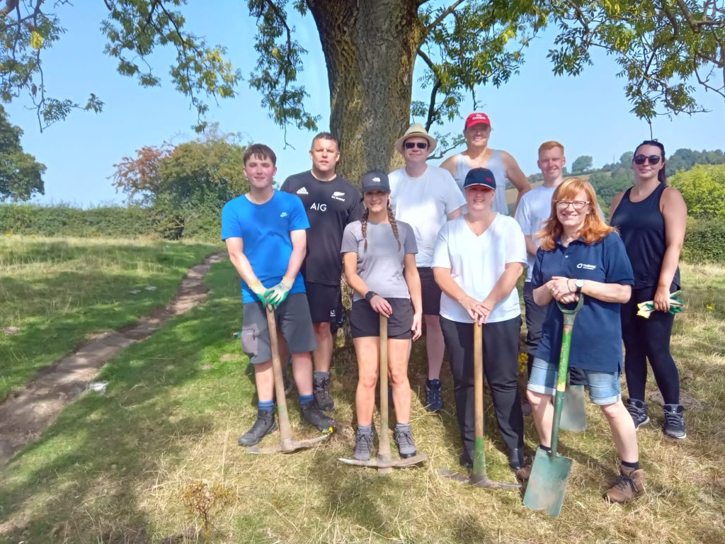 Tarmac volunteers dig deep to reinstate ancient Peak District pathway