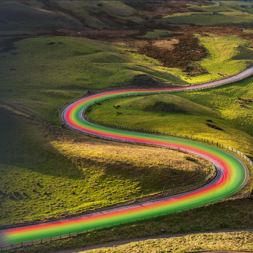 Cevo asphalt road