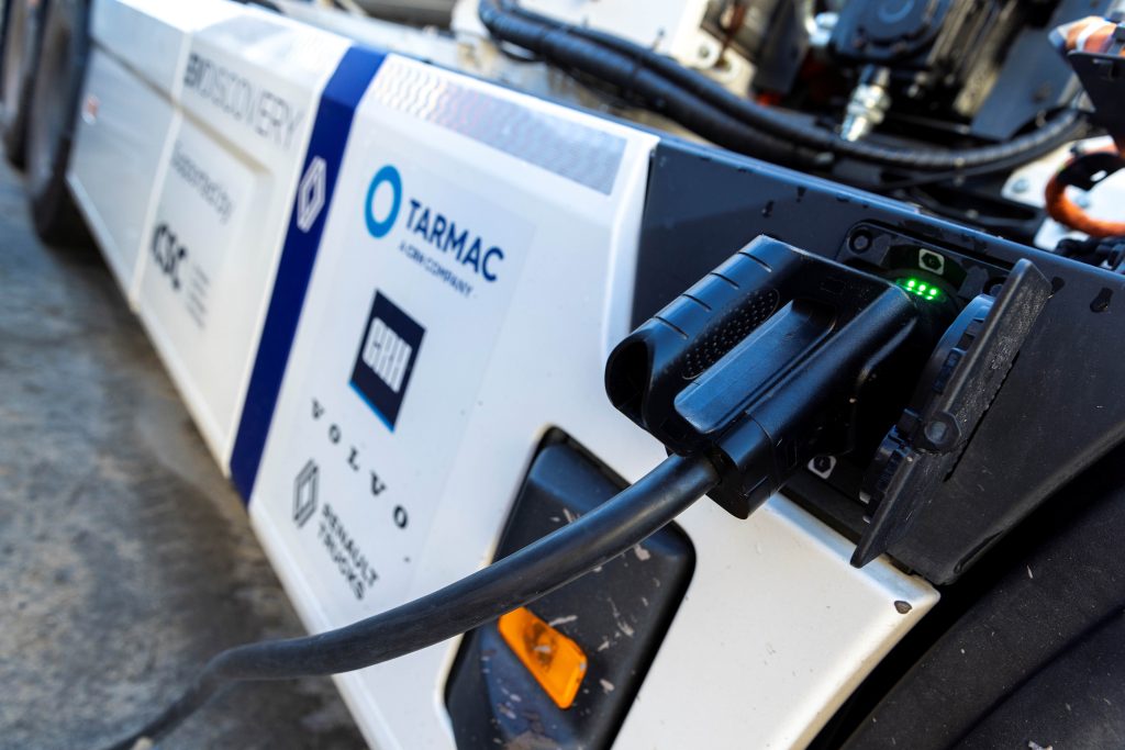 Tarmac to roll out ‘first of a kind’ electric HGVs and charging network across London